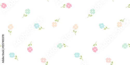 Abstract floral Repeat Pattern. Ditsy Print. Spring banner collection. Freedom Style. Ditsy Floral for Fashion, Texture, Decor, cover, surface, poster design, phone cases, children clothes print