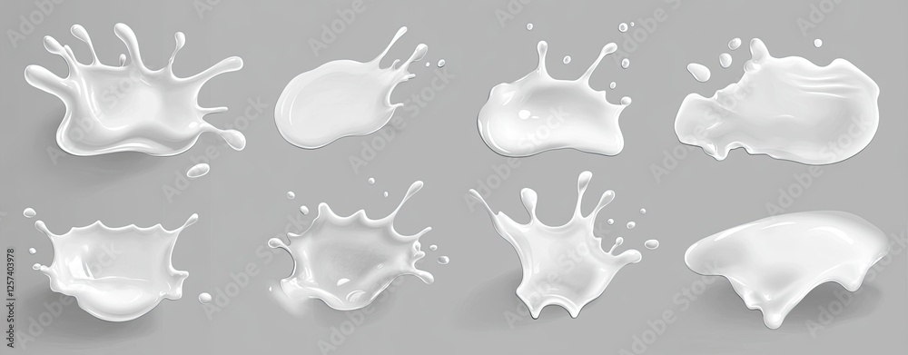Fototapeta premium Milk Splash Collection
