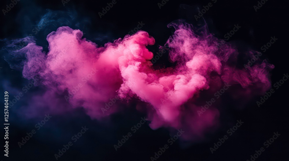 Stunning Night Photography of Isolated Pink Explosion Smoke Against a Dark Background for Dramatic Visuals and Artistic Expressions Stunning Night Photography of Isolated Pink Explosion Smoke Against a Dark Background for Dramatic Visuals and Artistic Expressions