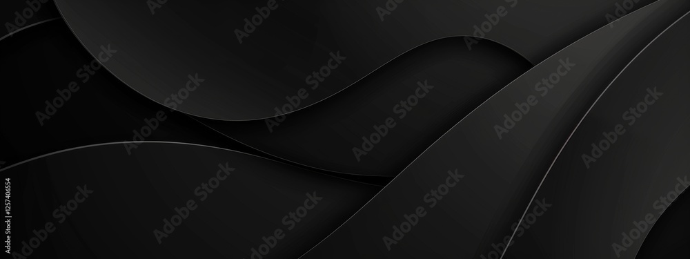 Photo of Black Background with Minimalist Curves for Design, Featuring White Space in the Center for Text. Ideal for Banner Templates and Digital Projects. Minimalist Wallpaper. Photo of Black Background with Minimalist Curves for Design, Featuring White Space in the Center for Text. Ideal for Banner Templates and Digital Projects. Minimalist Wallpaper.