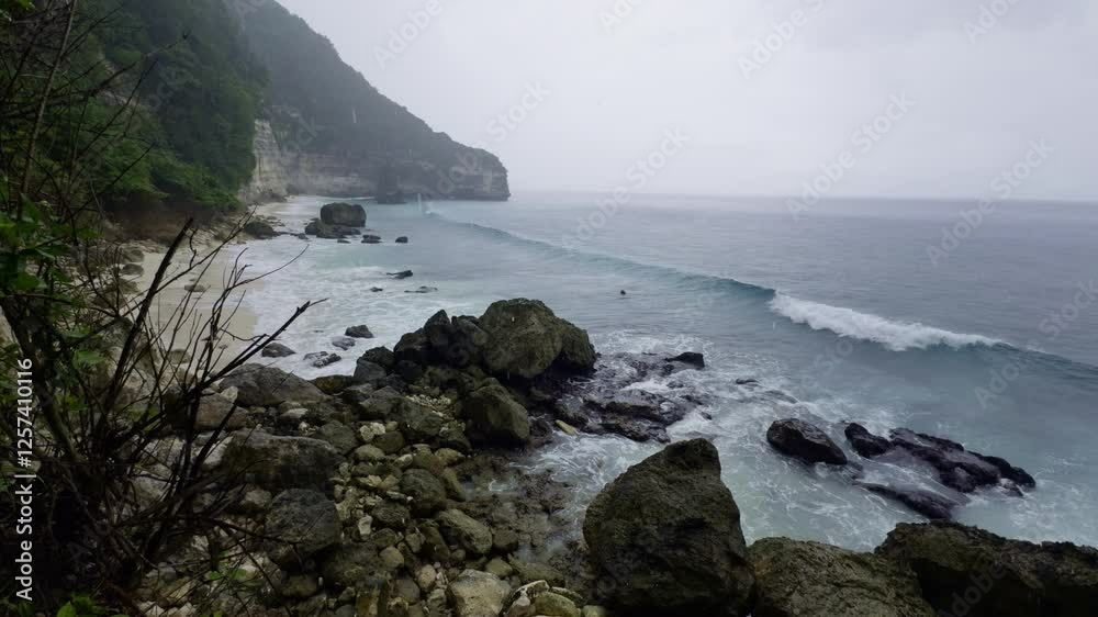 Untouched Wild Beach in Nusa Penida, Bali
A serene view of an untouched wild beach on Nusa Penida with stunning cliffs and turquoise waters. Untouched Wild Beach in Nusa Penida, Bali
A serene view of an untouched wild beach on Nusa Penida with stunning cliffs and turquoise waters.