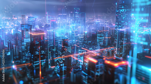 AI-powered city futuristic urban design digital society