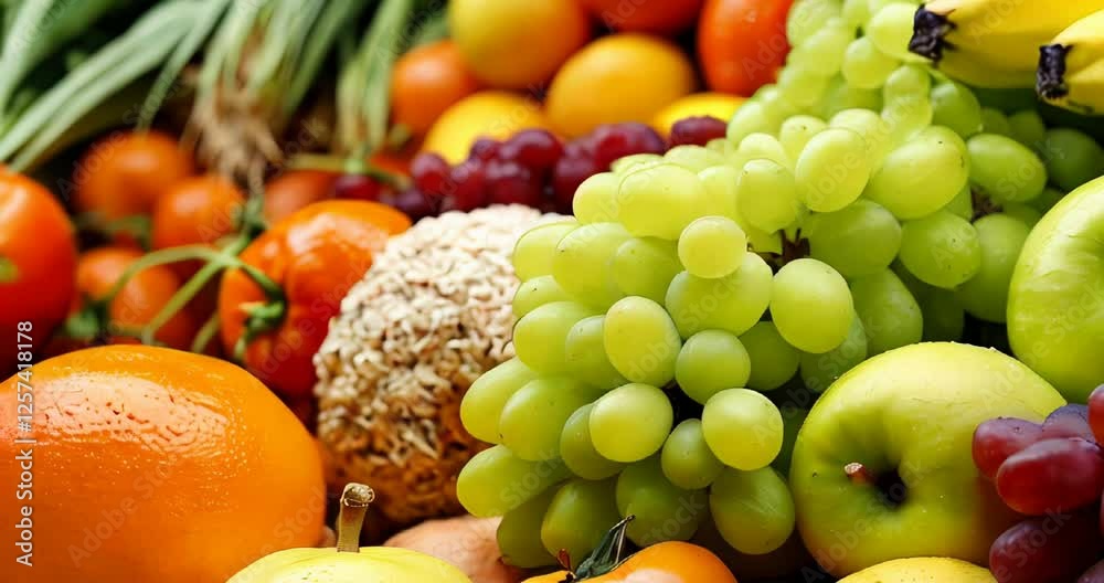 Fresh fruits and vegetables background close up. Healthy natural vitamins nutrition. Fresh fruits and vegetables background close up. Healthy natural vitamins nutrition.