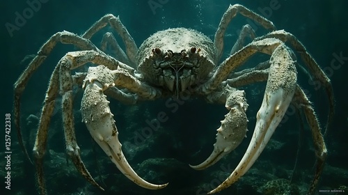 Japanese Spider Crab Underwater Close Up photo