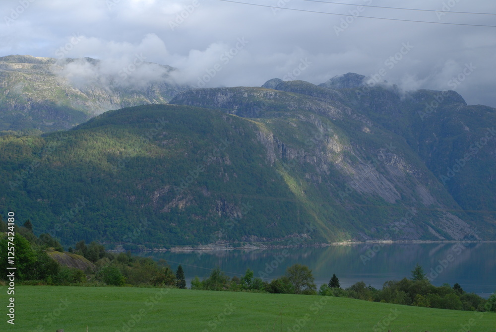 Fototapeta premium mountain landscape with clouds