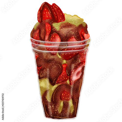Photography Dubai Chocolate Strawberry Cup