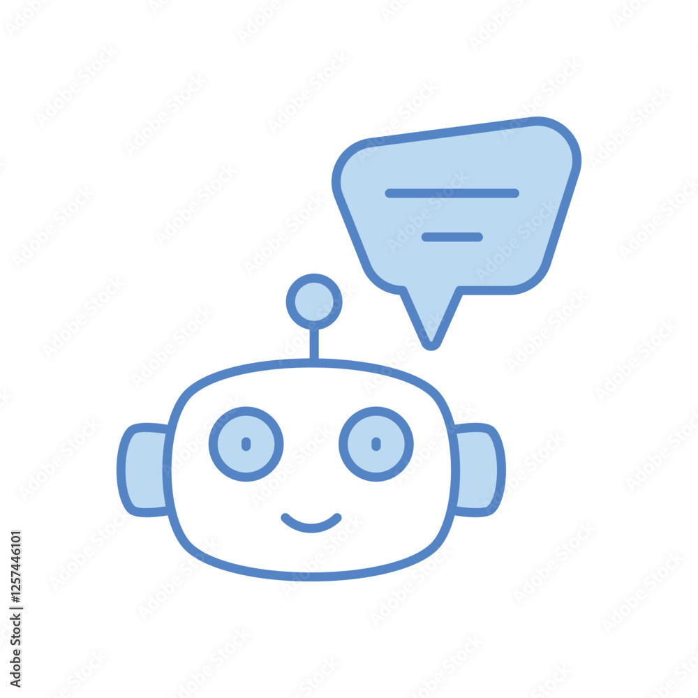Obraz premium Chatbot vector icon