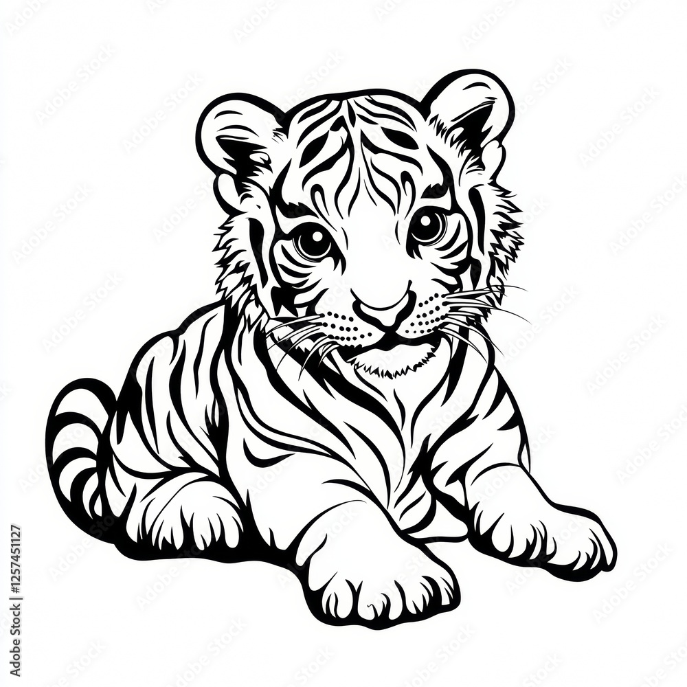 Obraz premium tiger felidae white vertebrate terrestrial animal siberian tiger snout whiskers bengal tiger carnivores