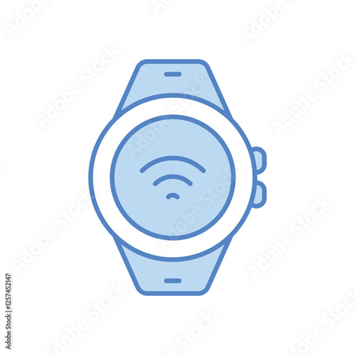 Smart wearable device vector icon