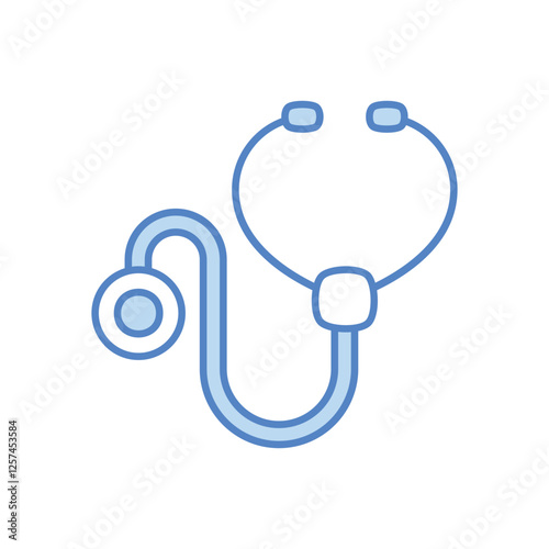 Healthcare AI stethoscope vector icon