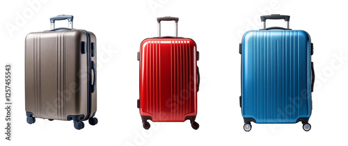 suitecase isolated on transparent background