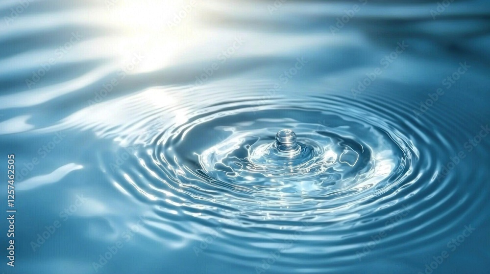 Serene Water Drop Ripple Effect: A Captivating Image of Tranquility Serene Water Drop Ripple Effect: A Captivating Image of Tranquility