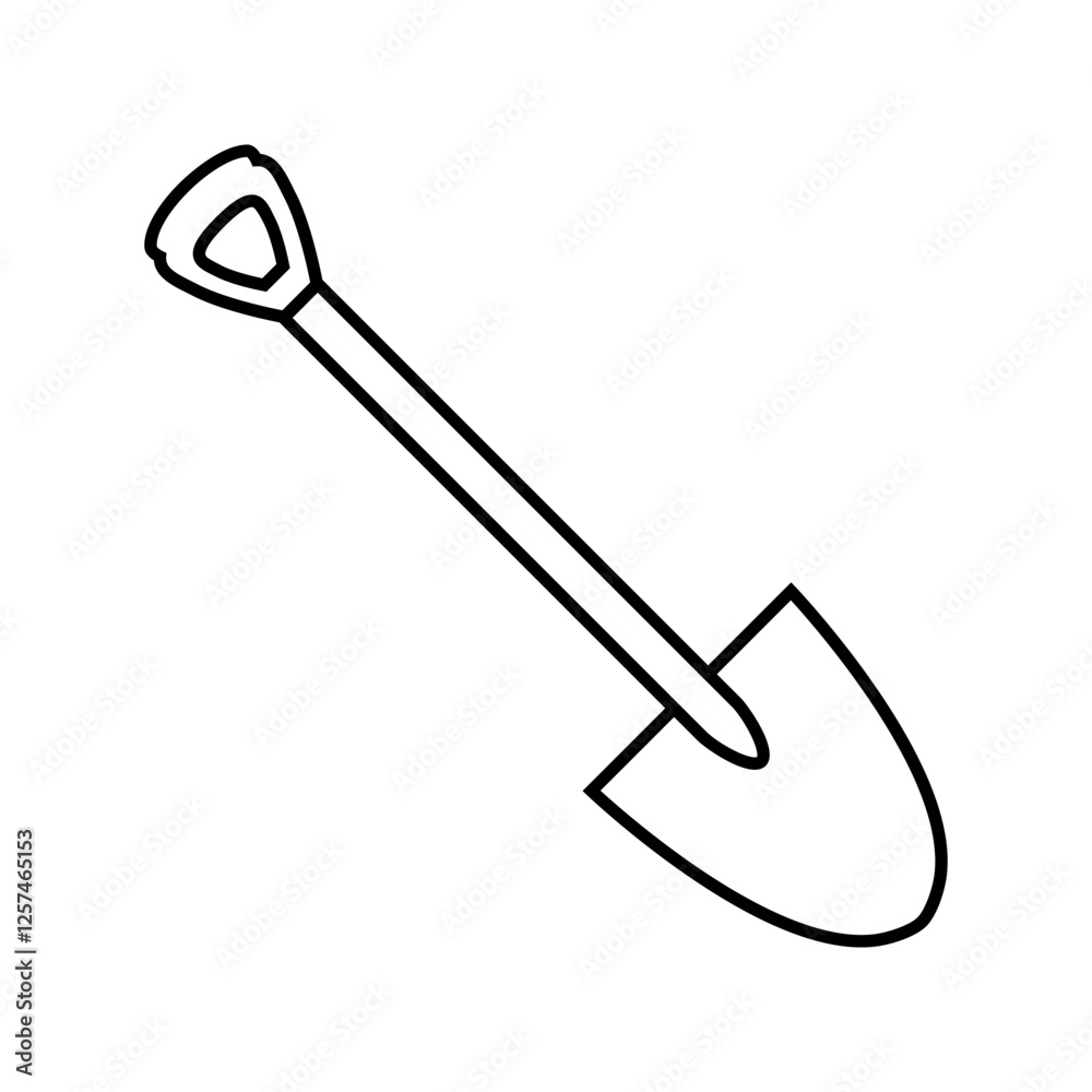 Shovel icon vector. Garden tool illustration sign. Farm symbol or logo. Shovel icon vector. Garden tool illustration sign. Farm symbol or logo.