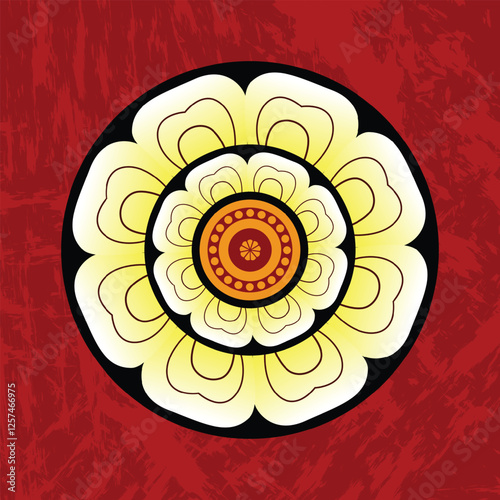 Sri Lanka Traditional Flower Vector Design. EPS10