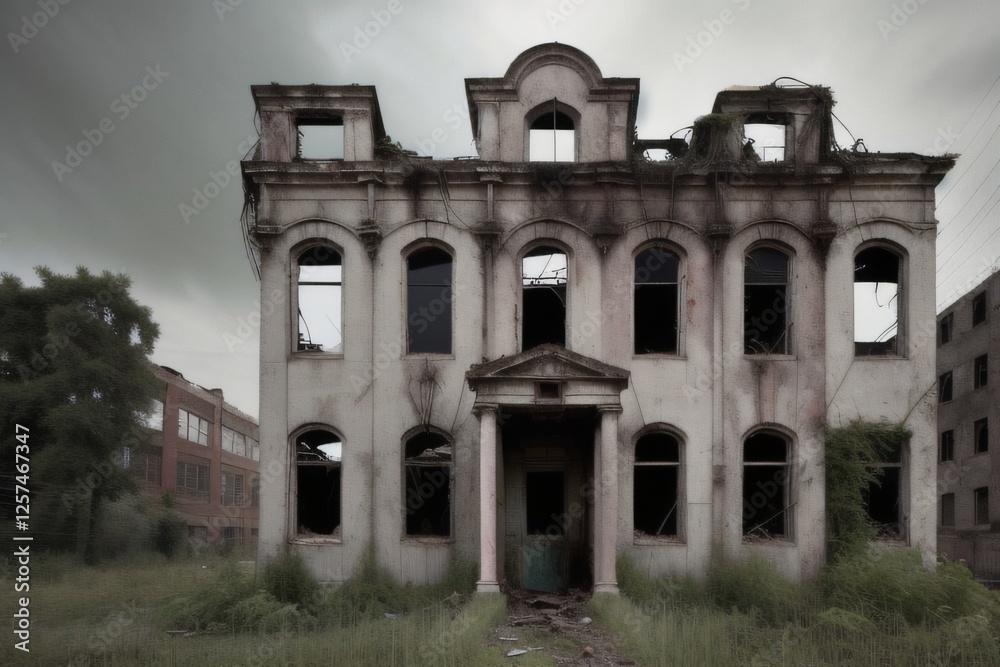 Fototapeta premium old abandoned building