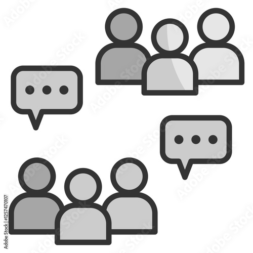 Meeting  Icon Element For Design