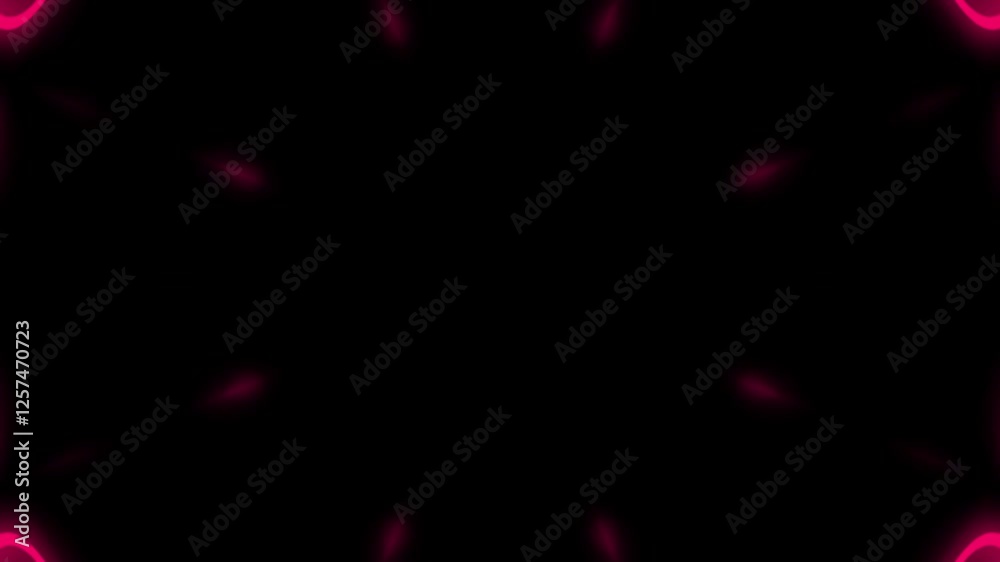 Glowing Seamless Pattern Animation Festive Neon Background Loop