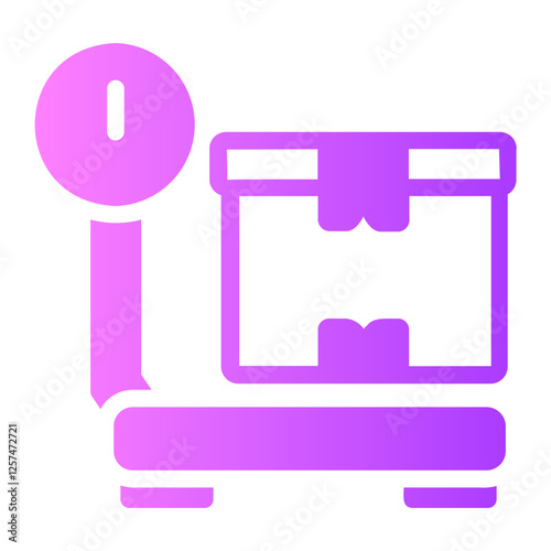 weighing scale gradient icon