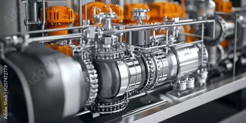 A close-up of advanced catalytic systems used to process crude oil into high-quality fuels