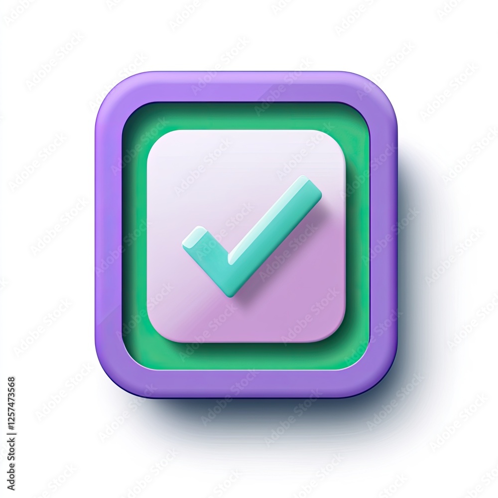 3D Checkmark Icon on White Background (1) 3D Checkmark Icon on White Background (1)