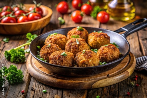 Crispy Breaded Italian Meatballs: Polpette Impanate Recipe Photos photo