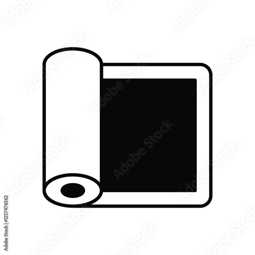 Yoga Mat icon vector stock illustration