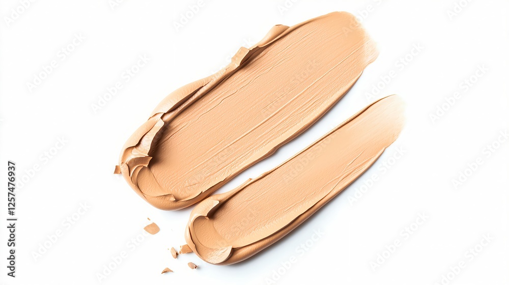 Smooth Foundation Swatches on White Background for Makeup Artistry Smooth Foundation Swatches on White Background for Makeup Artistry