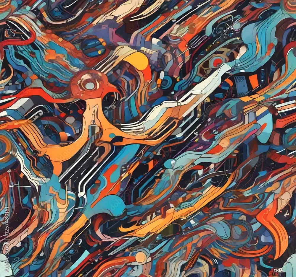 Illustration of abstract technology background. Illustration of abstract technology background.