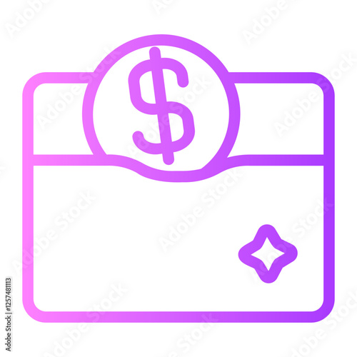 save money gradient icon