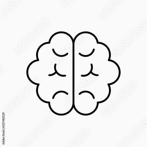 Brain icon. simple vector icon