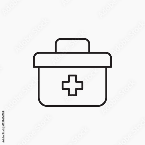 First aid kit icon. simple vector icon