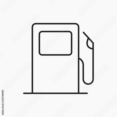 Gas station icon. simple vector icon