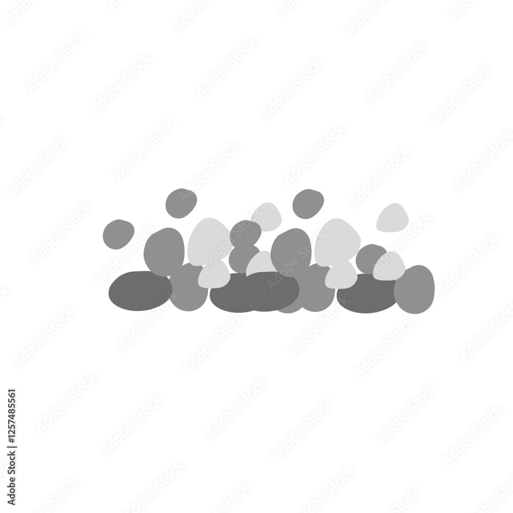 vector illustration of pile of pebbles vector illustration of pile of pebbles