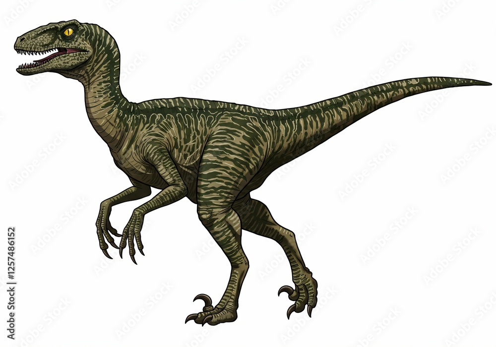 Velociraptor dinosaur illustration Velociraptor dinosaur illustration