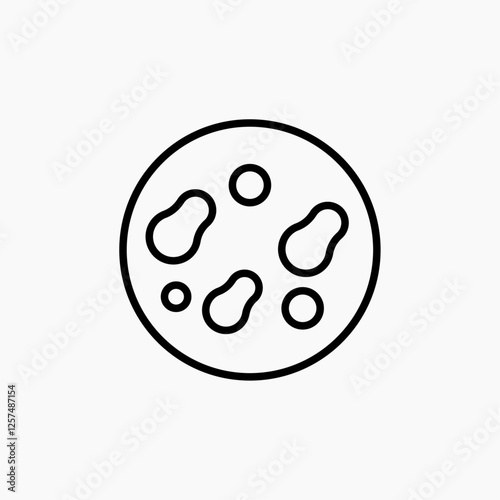 Microorganism icon. simple vector icon