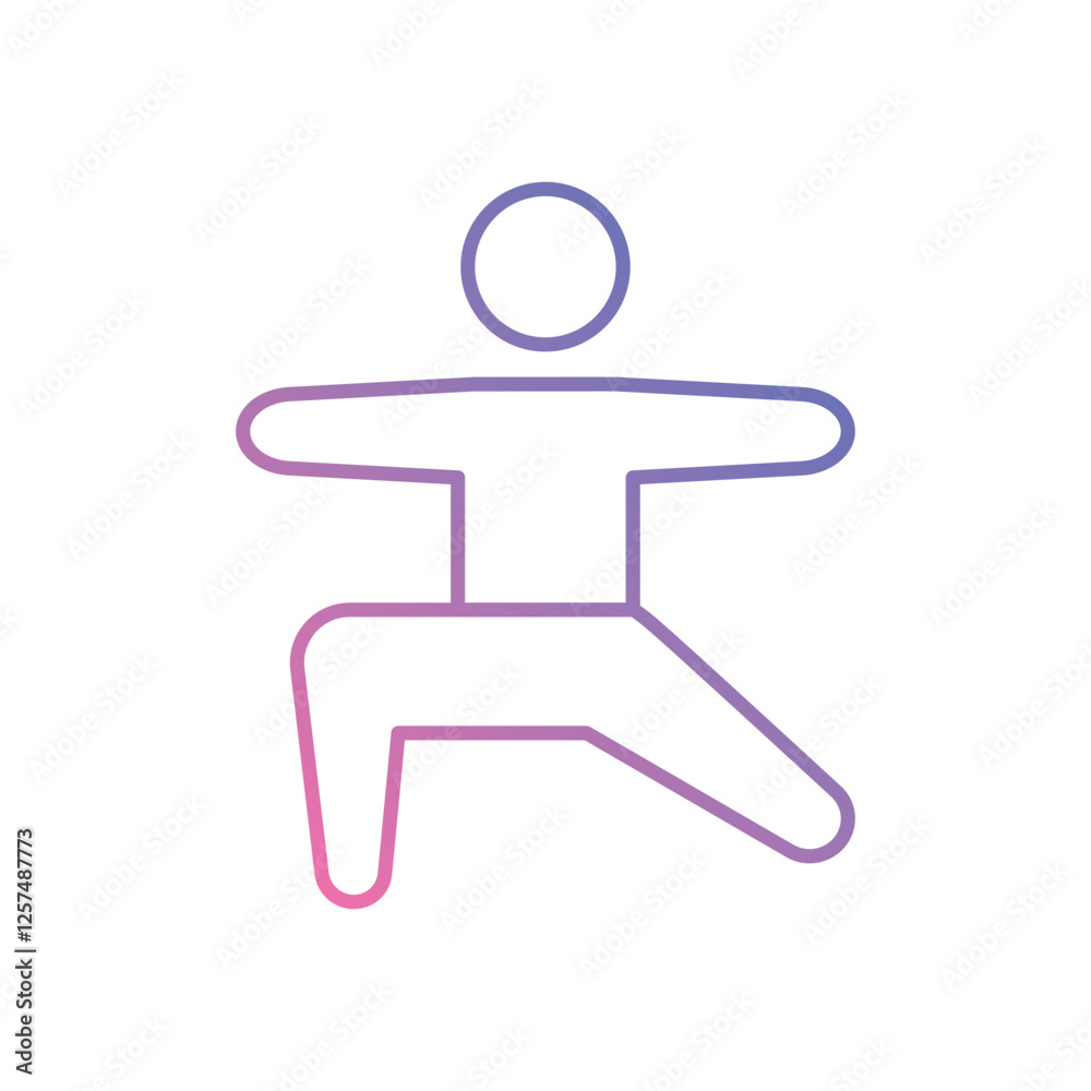 Exercise icon vector stock illustration Exercise icon vector stock illustration
