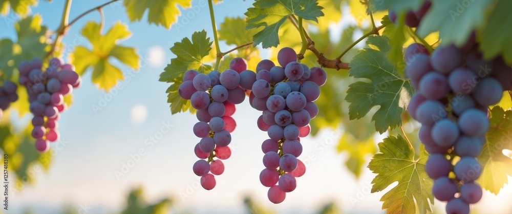 custom made wallpaper toronto digitalFresh Grapes Hanging from a Vine in a Sunny Vineyard Setting