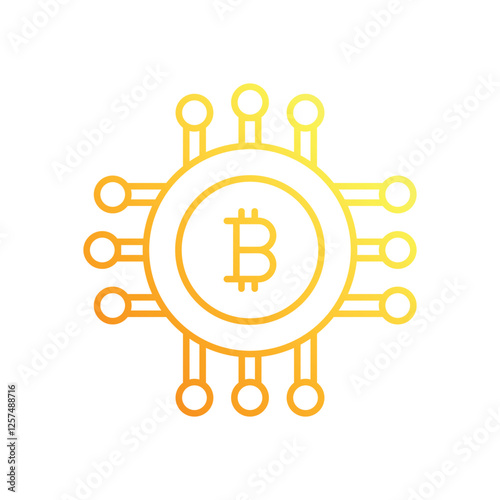 Cryptocurrency vector icon