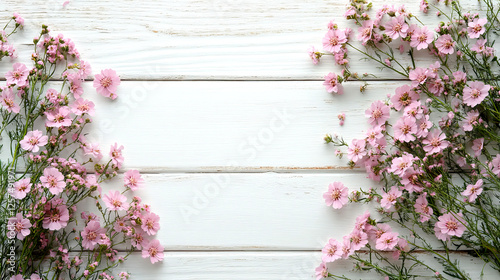 pink flowers on a window sill