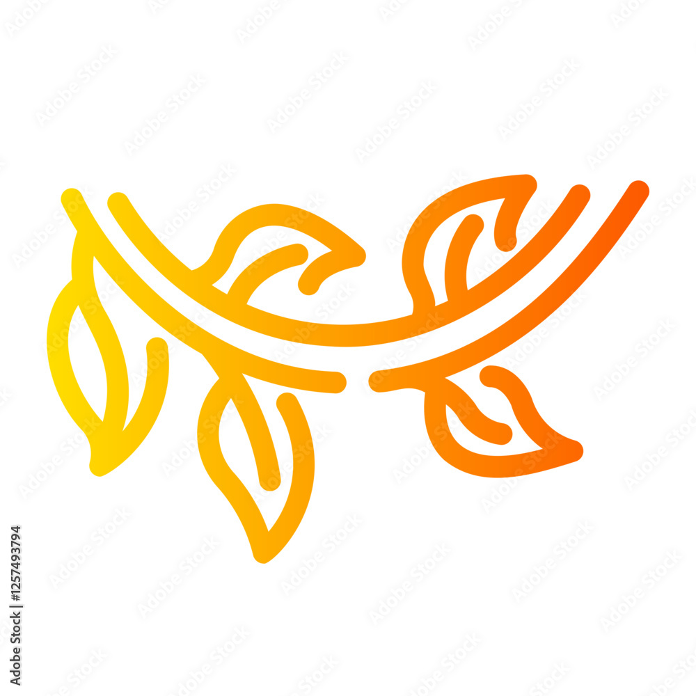 Obraz premium vines Line Gradient Icon