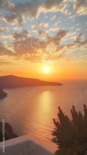 73. The stunning views of the Santorini Summer Festival, with outdoor theater performances and sunset views over the Aegean Sea
