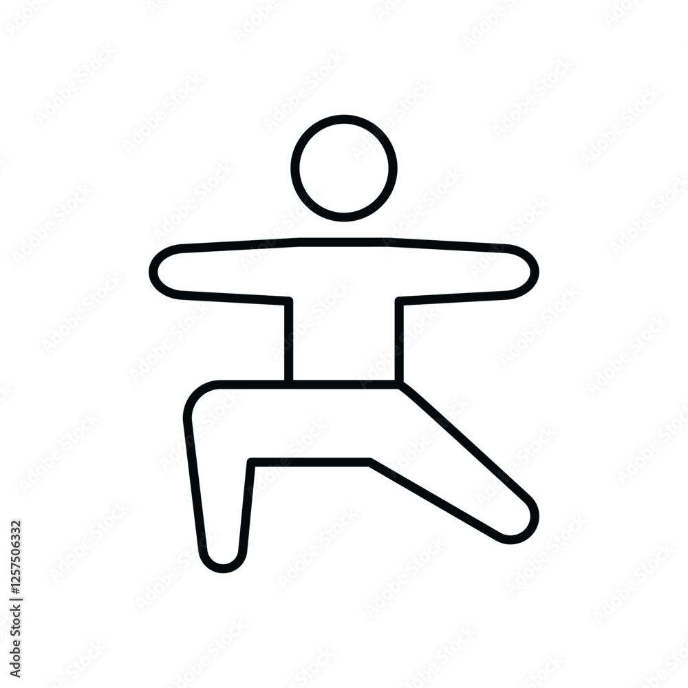 Exercise icon vector stock illustration Exercise icon vector stock illustration