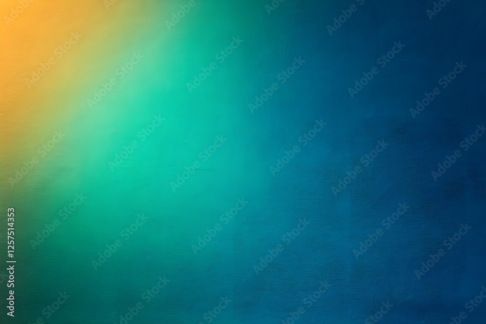 Fototapeta premium Blue green gradient background with a smooth transition and grainy texture effect