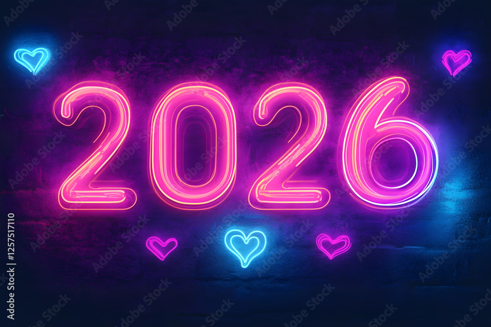 Neon sign with Neon sign with
