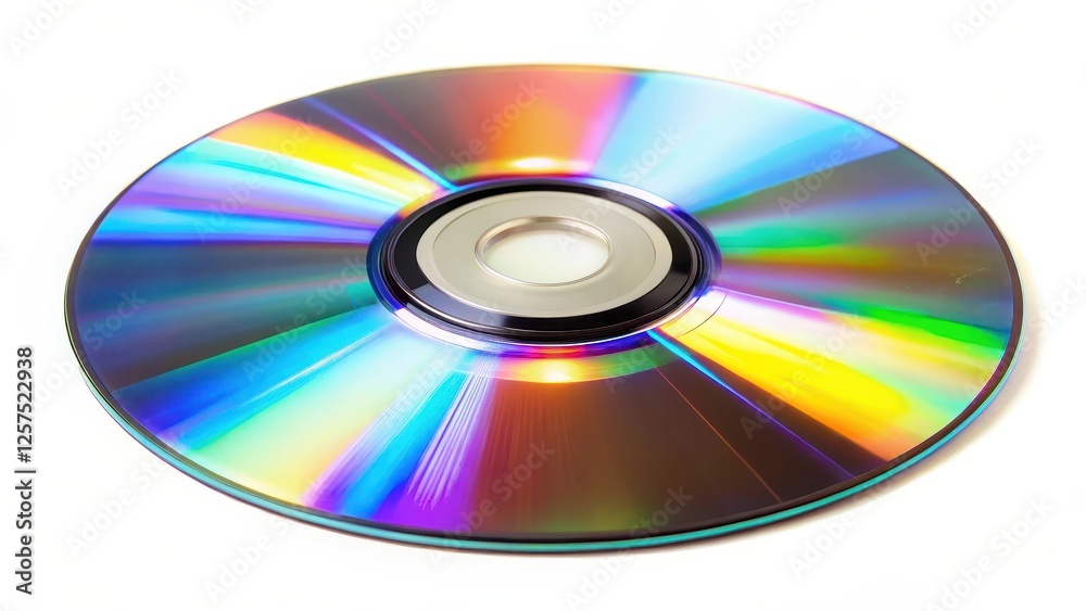 Compact Disc on White Background Compact Disc on White Background