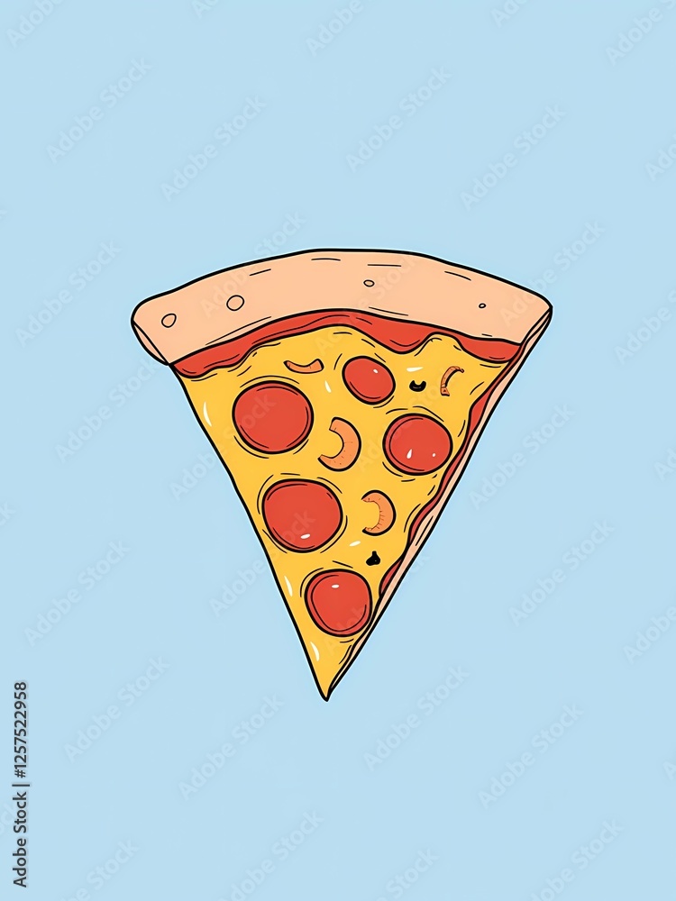 pizza slice isolated blue background pizza slice isolated blue background