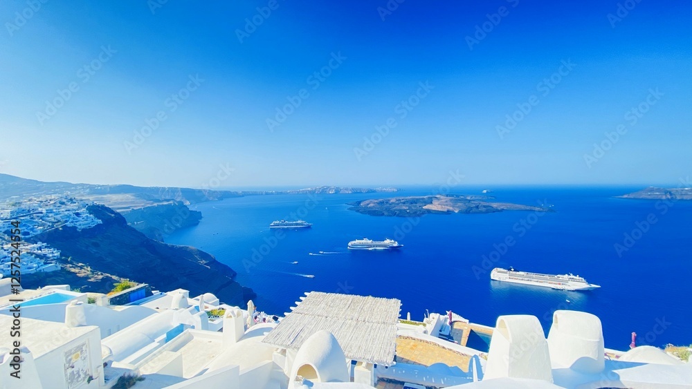 Fototapeta premium Beautiful Island Santorini