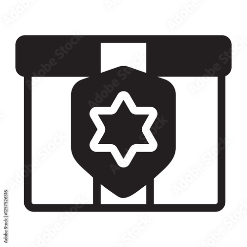 Shield glyph icon