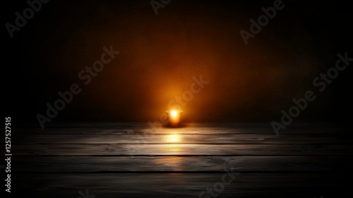 A lit candle sitting on top of a wooden table