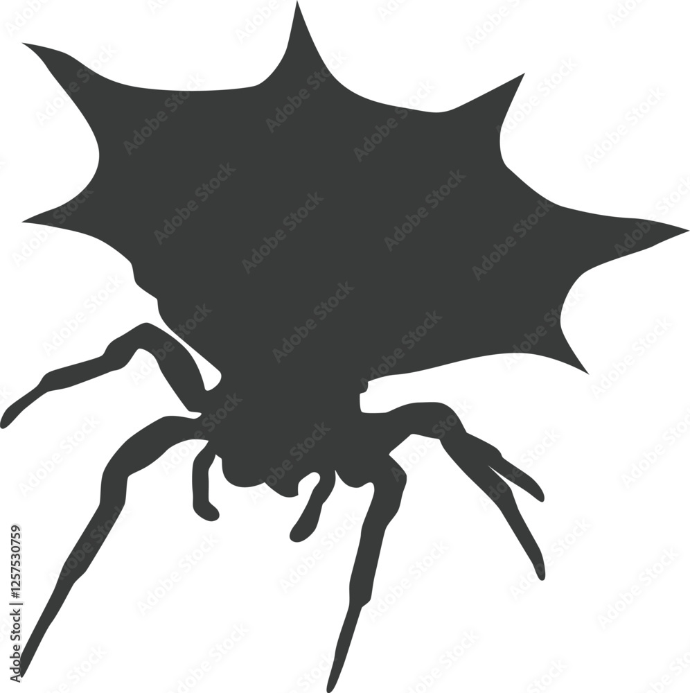 Fototapeta premium Spider silhouette illustration